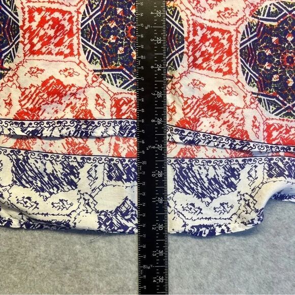 Beach Lunch Lounge Women’s Tunic Boho Ultralight Multi Blue Red size 2X - Picture 6 of 9